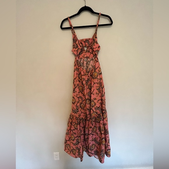 A.L.C. Rhodes Floral Linen Midi Dress - Picture 7 of 7